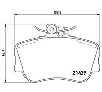 Brembo P 06 017 Pastillas de Frenos