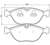 Pastillas de freno P 06 019 BREMBO para BMW MERCEDES-BENZ BENTLEY ROLLS-ROYCE VW