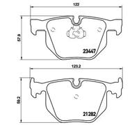 Pastillas de freno P 06 029 BREMBO para BMW 7
