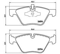 Pastillas de freno P 06 040 BREMBO para BMW 3 3 Touring 3 Coupé 3 Descapotable 1