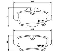 Pastillas de freno P 06 052X BREMBO para MINI MINI MINI Roadster MINI Coupé