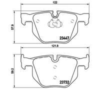 Pastillas de freno P 06 056X BREMBO para BMW X5 X6