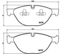 Pastillas de freno P 06 058 BREMBO para BMW X5 X6