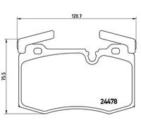 Pastillas de freno P 06 068 BREMBO para MINI MINI Coupé MINI Roadster MINI