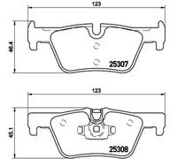Pastillas de freno P 06 071X BREMBO para BMW 1 X3 3 4 Coupé 3 Gran Turismo