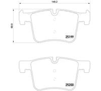 Pastillas de freno P 06 075X BREMBO para BMW 1 X3 3 3 Gran Turismo 4 Coupé X4