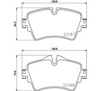 Pastillas de freno P 06 092 BREMBO para MINI BMW