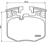 Pastillas de freno P 06 099 BREMBO para BMW TOYOTA ALPINA