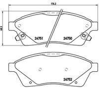 Pastillas de freno P 09 010 BREMBO para CADILLAC SRX