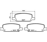 Pastillas de freno P 09 027 BREMBO para TESLA MODEL 3 MODEL Y