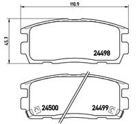 Brembo P 10 004 Pastillas de Frenos