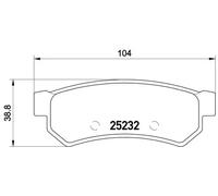 Pastillas de freno P 10 053 BREMBO para CHEVROLET LACETTI Station Wagon LACETTI