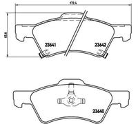Pastillas de freno P 11 015 BREMBO para CHRYSLER DODGE