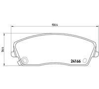 Pastillas de freno P 11 019 BREMBO para DODGE LANCIA