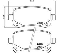 Pastillas de freno P 11 021 BREMBO para DODGE FIAT VW CHRYSLER