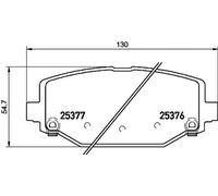 Pastillas de freno P 11 032 BREMBO para DODGE FIAT LANCIA VW CHRYSLER