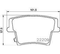 Pastillas de freno P 11 040 BREMBO para DODGE CHRYSLER