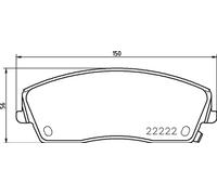 Pastillas de freno P 11 041 BREMBO para CHRYSLER DODGE