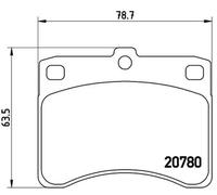 Pastillas de freno P 16 003 BREMBO para DAIHATSU PIAGGIO