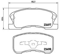 Brembo P 16 008 Pastillas de Frenos
