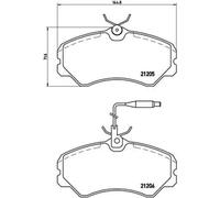Pastillas de freno P 23 023 BREMBO para CITROËN PEUGEOT FIAT