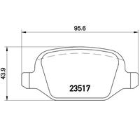 Pastillas de freno P 23 065 BREMBO para ALFA ROMEO LANCIA FIAT
