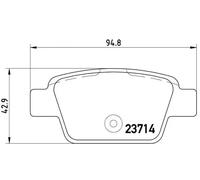 Pastillas de freno P 23 080 BREMBO para FIAT ALFA ROMEO LANCIA
