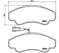 Pastillas de freno P 23 092 BREMBO para CITROËN PEUGEOT FIAT