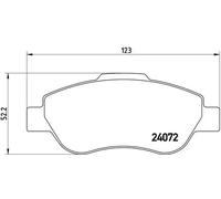 Pastillas de freno P 23 097 BREMBO para FIAT PANDA PANDA Furgoneta/Hatchback