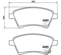 Pastillas de freno P 23 105 BREMBO para SUZUKI FIAT