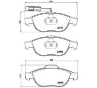 Pastillas de freno P 23 114 BREMBO para ALFA ROMEO LANCIA