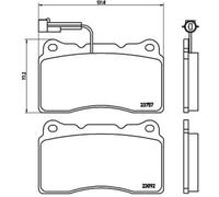 Pastillas de freno P 23 115 BREMBO para ALFA ROMEO LANCIA MASERATI