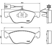 Pastillas de freno P 23 116 BREMBO para ALFA ROMEO 166