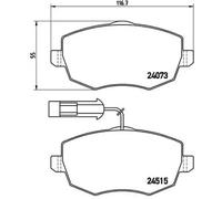 Pastillas de freno P 23 128 BREMBO para LANCIA YPSILON