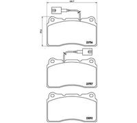 Pastillas de freno P 23 134X BREMBO para ALFA ROMEO GIULIETTA