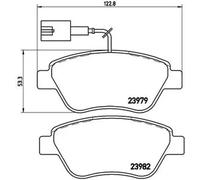Pastillas de freno P 23 140 BREMBO para FIAT CITROËN PEUGEOT