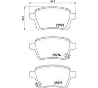 Frenado > Pastillas de freno > Juego de 4 pastillas de freno
