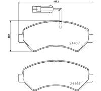 Pastillas de freno P 23 161 BREMBO para FIAT CITROËN PEUGEOT OPEL