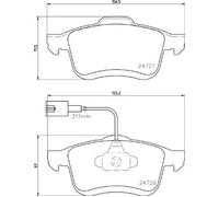 Pastillas de freno P 23 163 BREMBO para FIAT LANCIA OPEL