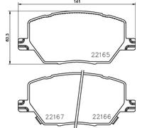 Pastillas de freno P 23 164 BREMBO para JEEP FIAT ALFA ROMEO