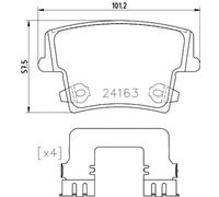 Pastillas de freno P 23 175 BREMBO para CHRYSLER LANCIA DODGE