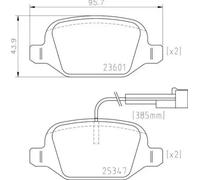 Pastillas de freno P 23 181 BREMBO para FIAT 500 500 C