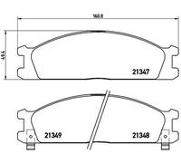 Pastillas de freno P 24 026 BREMBO para NISSAN SUBARU FORD