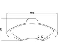 Pastillas de freno P 24 029 BREMBO para FORD ESCORT V ORION III ESCORT V Turnier