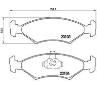 Pastillas de freno P 24 043 BREMBO para FORD MAZDA TVR
