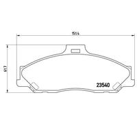 Pastillas de freno P 24 051 BREMBO para MAZDA FORD