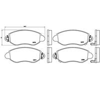 Pastillas de freno P 24 052 BREMBO para FORD TRANSIT Autobús TRANSIT Furgoneta