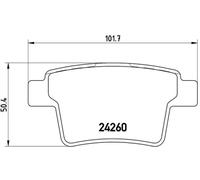 Pastillas de freno P 24 063 BREMBO para FORD JAGUAR PROTON