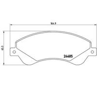 Pastillas de freno P 24 065 BREMBO para FORD TRANSIT Autobús TRANSIT Furgoneta