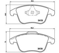Pastillas de freno P 24 076X BREMBO para LAND ROVER FORD VOLVO MG
